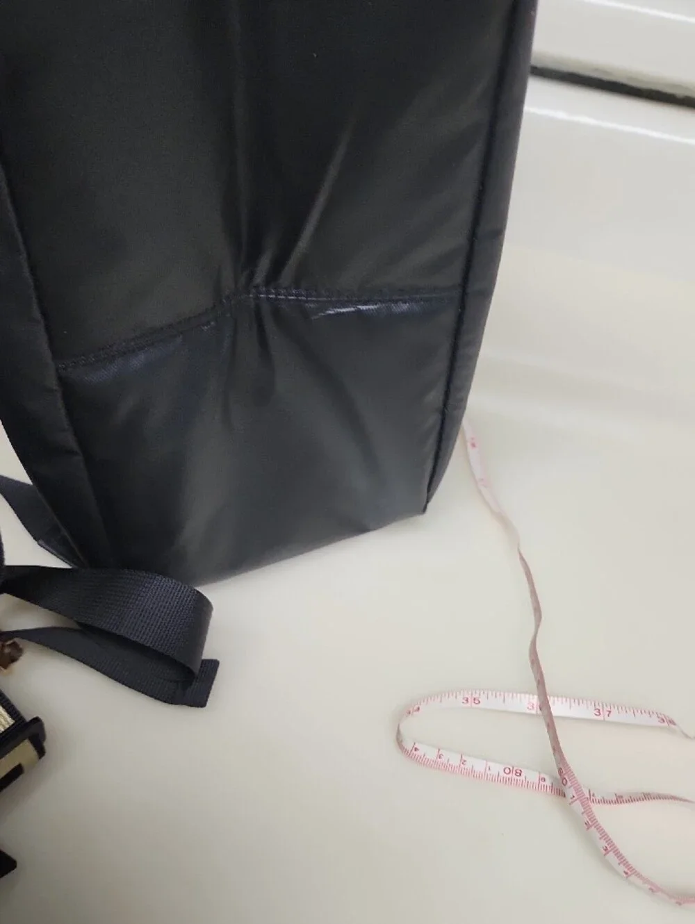 Versace Parfums Back Pack Jeans Collection Black Backpack with Gold Hardware